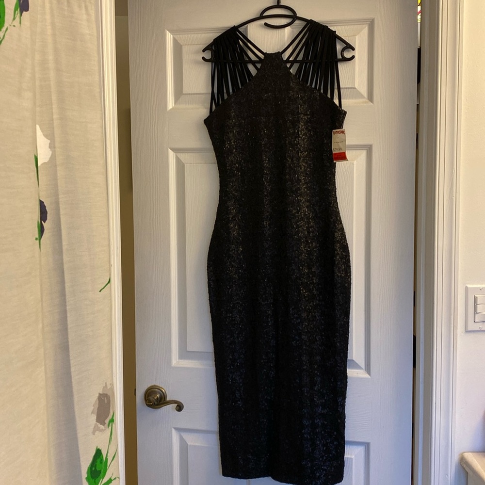 Black Sequin Formal Dress